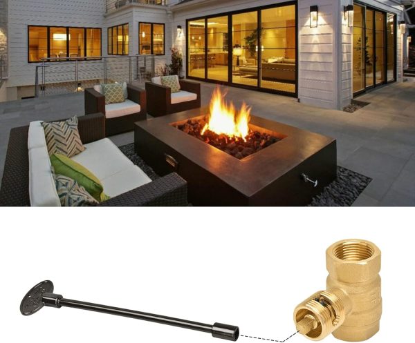 Skyflame Fireplace Valve Key 8 Inch Black-3