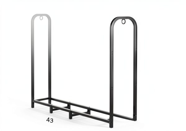 Gtongoko Firewood Rack Powder Coated Steel 4ft-1