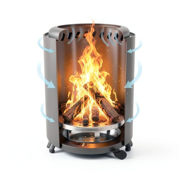 VivaGarden Stainless Steel Tabletop Fire Pit-1