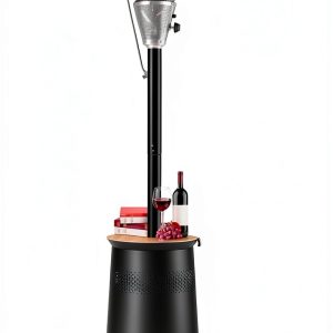 Mars Explo Outdoor Patio Heater Adjustable Temperature Black-0