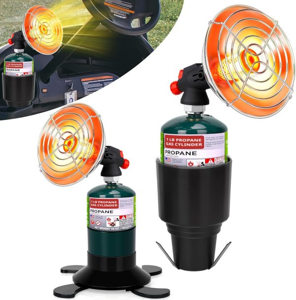 HEATHIVE Golf Cart Heater Portable Propane Silver Adjustable-7