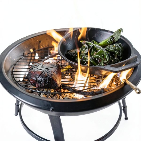 Wood Burning Fire Pit Gas One Modern Metal Bowl-2