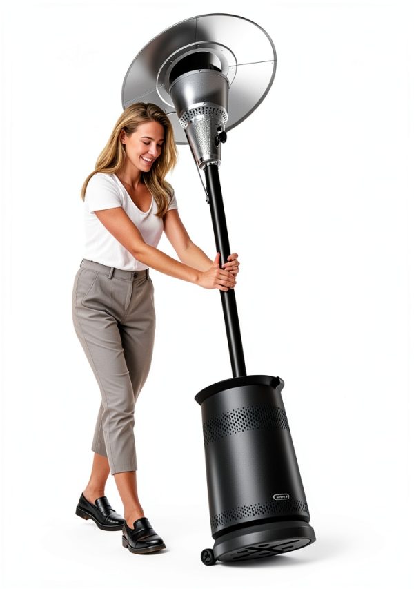 Mars Explo Outdoor Patio Heater Adjustable Temperature Black-5