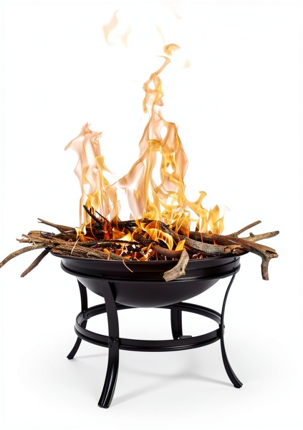 Wood Burning Fire Pit Gas One Modern Metal Bowl-8