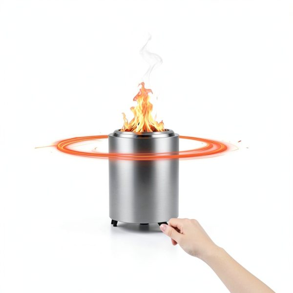 VivaGarden Stainless Steel Tabletop Fire Pit-2