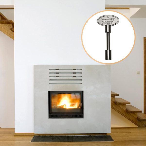 Skyflame Fireplace Valve Key 3 Inches Flat Black-5