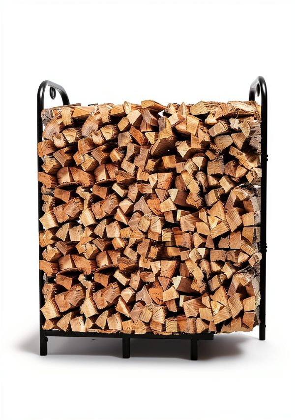 Gtongoko Firewood Rack Powder Coated Steel 4ft-5