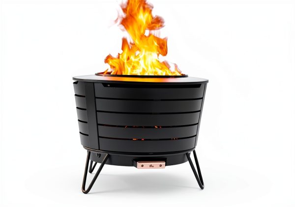 TIKI Stainless Steel Patio Fire Pit Smokeless Outdoor-1