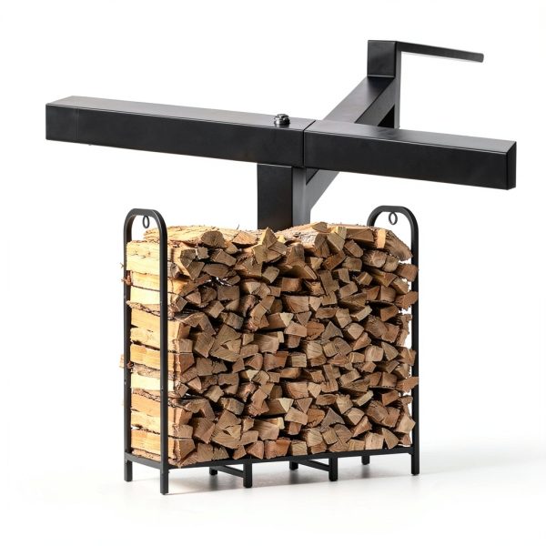 Gtongoko Firewood Rack Powder Coated Steel 4ft-4