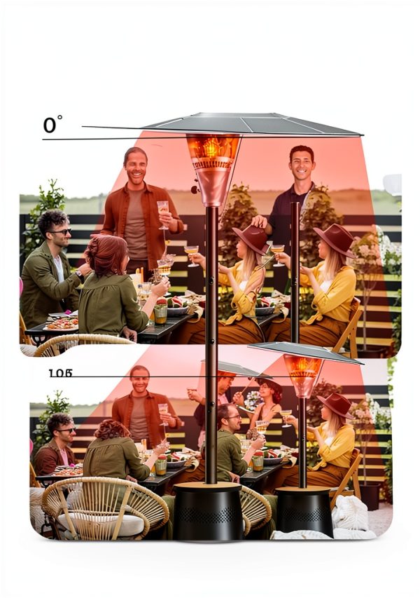 Mars Explo Outdoor Patio Heater Adjustable Temperature Black-3