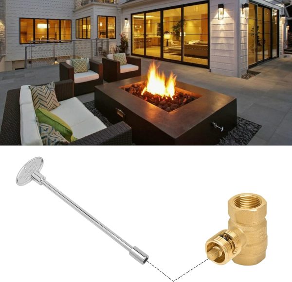Skyflame Polished Chrome Fireplace Valve Key-3