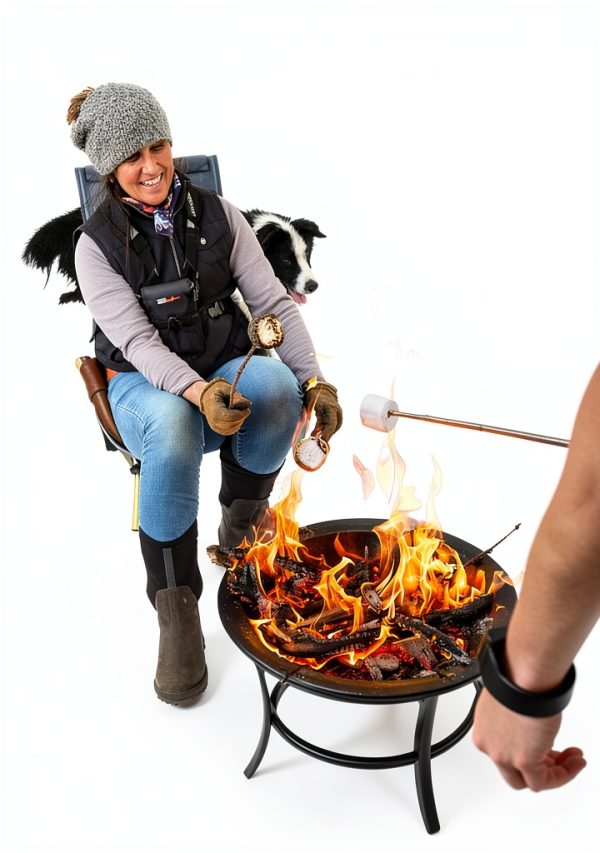 Wood Burning Fire Pit Gas One Modern Metal Bowl-9