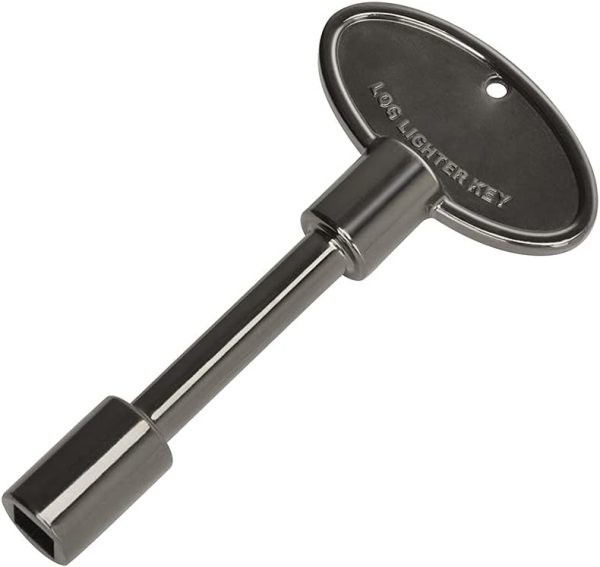 Skyflame Fireplace Valve Key 3 Inches Flat Black-0