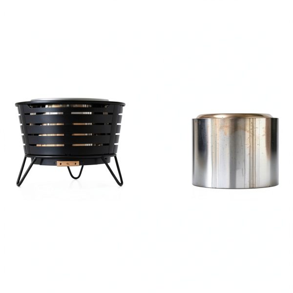 TIKI Stainless Steel Patio Fire Pit Smokeless Outdoor-5