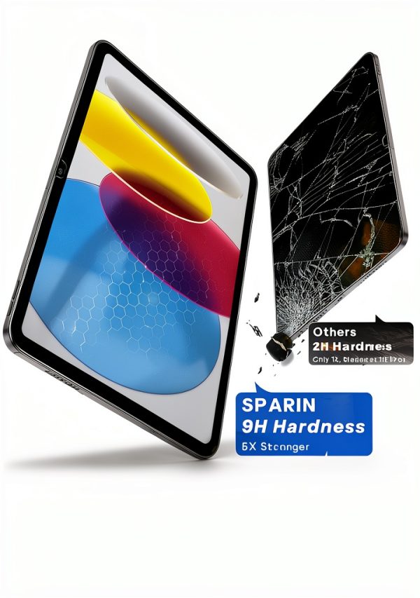 SPARIN iPad 11th/10th Gen Tempered Glass Screen Protector 9H-3