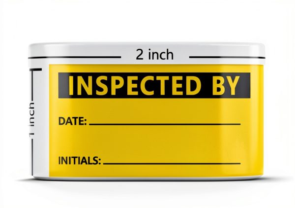 2X1 Inch Yellow Inventory Labels Top Label 500 pcs Roll-4