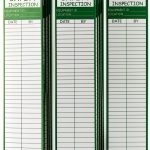 Safety Inspection Stickers 50 Pcs Green 8.5×2 Inch Labels by-0