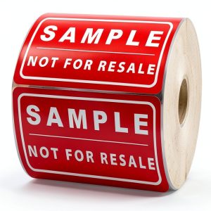 Not for Resale Labels 500pcs 1x2in Red Self‑Adhesive Stickers wootile-0