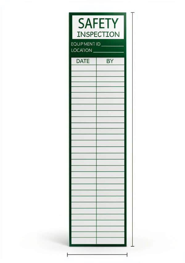 Safety Inspection Stickers 50 Pcs Green 8.5×2 Inch Labels by-1