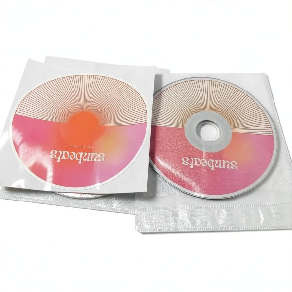 Custom CD DVD Labels by YinDL - 4.65" Round Vinyl Labels, 10-180 pcs-1