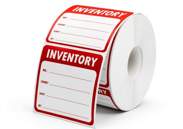 600Pcs Inventory Control Label Stickers Inventory Organizer Labels 2 x 2 Inch -Color Coding Inventory Label for Marking, Organizing, Notating Inventory Items-0