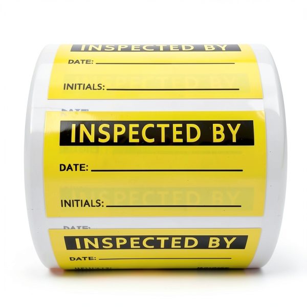2X1 Inch Yellow Inventory Labels Top Label 500 pcs Roll-6