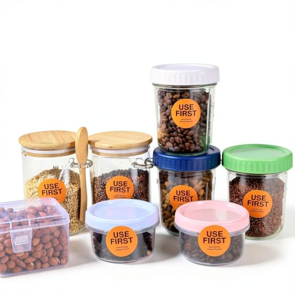 Food Service Stickers Telooco 1.5 Inch Orange Round Labels 2000 Qty-5